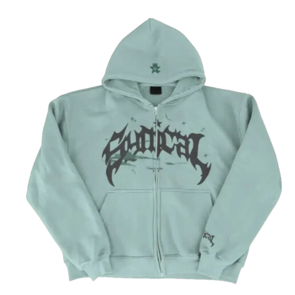 Trendy Washed Baby Blue Y2K Hoodie - Perfect for Coquette and Grunge Aesthetic Outfits