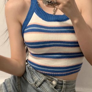 Trendy Y2K Aesthetic Tank Top - Cute Crop for Coquette and Grunge Styles