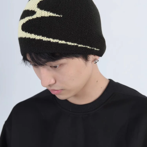 Trendy Y2K Beanie for Stylish Men - Perfect for Grunge and Coquette Aesthetic Looks