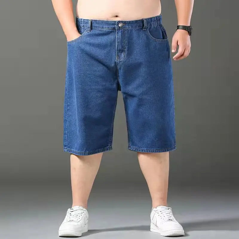 Trendy Y2K Cargo Jorts for Men - Stylish Grunge Aesthetic Denim Shorts