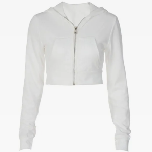 Trendy Y2K Cropped Zip Up Hoodie for Coquette Aesthetic and Grunge Style Outfits