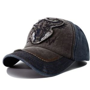 Trendy Y2K Denim Baseball Cap for Stylish Coquette and Grunge Aesthetic Outfits