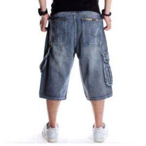 Trendy Y2K Denim Cargo Shorts for a Chic Grunge Aesthetic Look