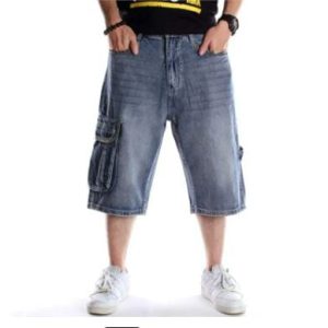 Trendy Y2K Denim Cargo Shorts for a Chic Grunge Aesthetic Look