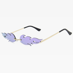 Trendy Y2K Flame Sunglasses for a Bold Coquette Aesthetic Look