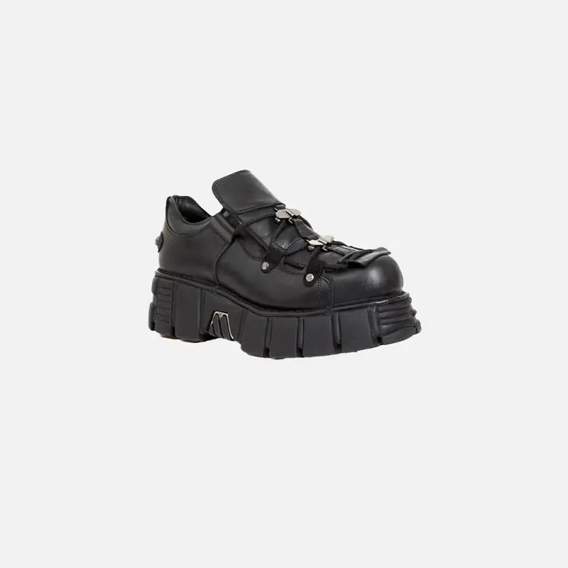 Trendy Y2K Platform Black Shoes for Grunge and Coquette Aesthetic Outfits