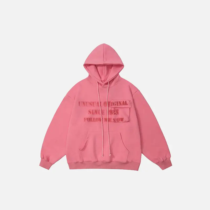 Trendy Y2K Pocket Hoodie: Embrace Coquette Aesthetic with Comfy Style and Unique Design