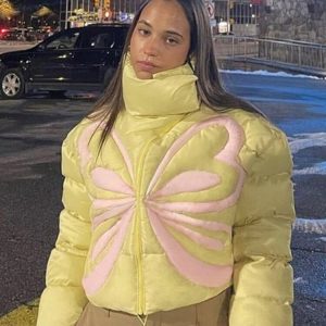 Trendy Y2K Puffer Jacket for a Chic Coquette Aesthetic Look