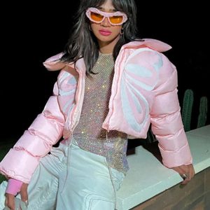 Trendy Y2K Puffer Jacket for a Chic Coquette Aesthetic Look