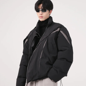 Trendy Y2K Puffer Jacket for Cozy Layering in Vintage Aesthetic Style