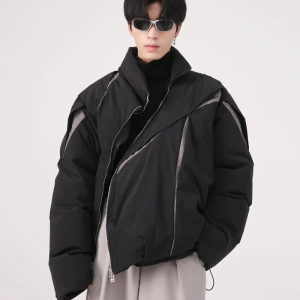 Trendy Y2K Puffer Jacket for Cozy Layering in Vintage Aesthetic Style