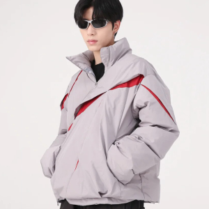 Trendy Y2K Puffer Jacket for Cozy Layering in Vintage Aesthetic Style