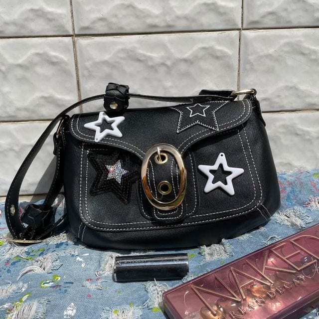 Trendy Y2K Star Bag - Aesthetic Accessory for Coquette and Grunge Styles