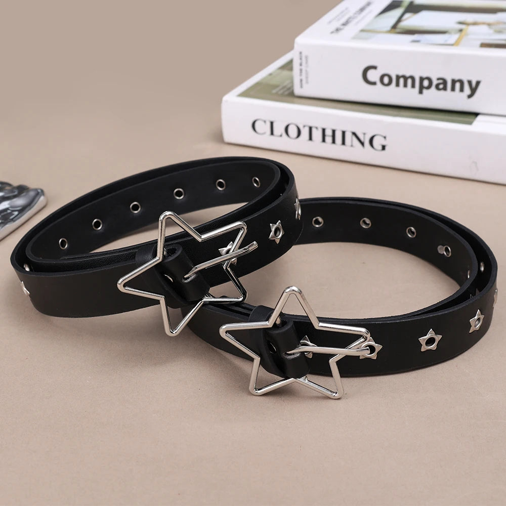 Trendy Y2K Star Belt for Aesthetic Outfits - Perfect for Coquette and Grunge Styles