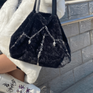 Trendy Y2K Tote Bags for Coquette Aesthetic & Grunge Style Outfits