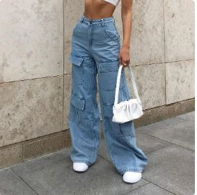 Trendy Y2K Wide Leg Jeans for Effortless Style and Comfort in Aesthetic Fashion