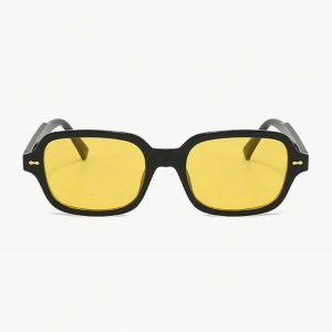 Trendy Yellow Tinted Sunglasses for Y2K Aesthetic and Coquette Style Outfits