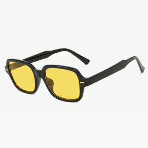 Trendy Yellow Tinted Sunglasses for Y2K Aesthetic and Coquette Style Outfits