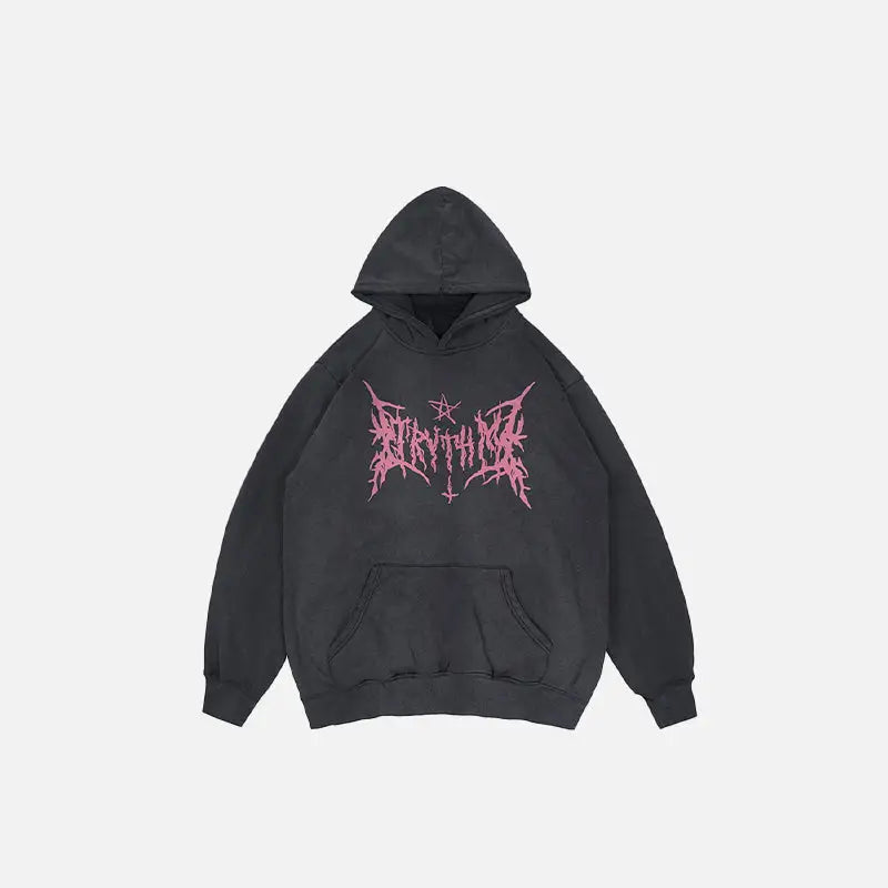 Truth Of Demon Y2K Hoodie - Embrace Grunge Aesthetic with a Touch of Coquette Style