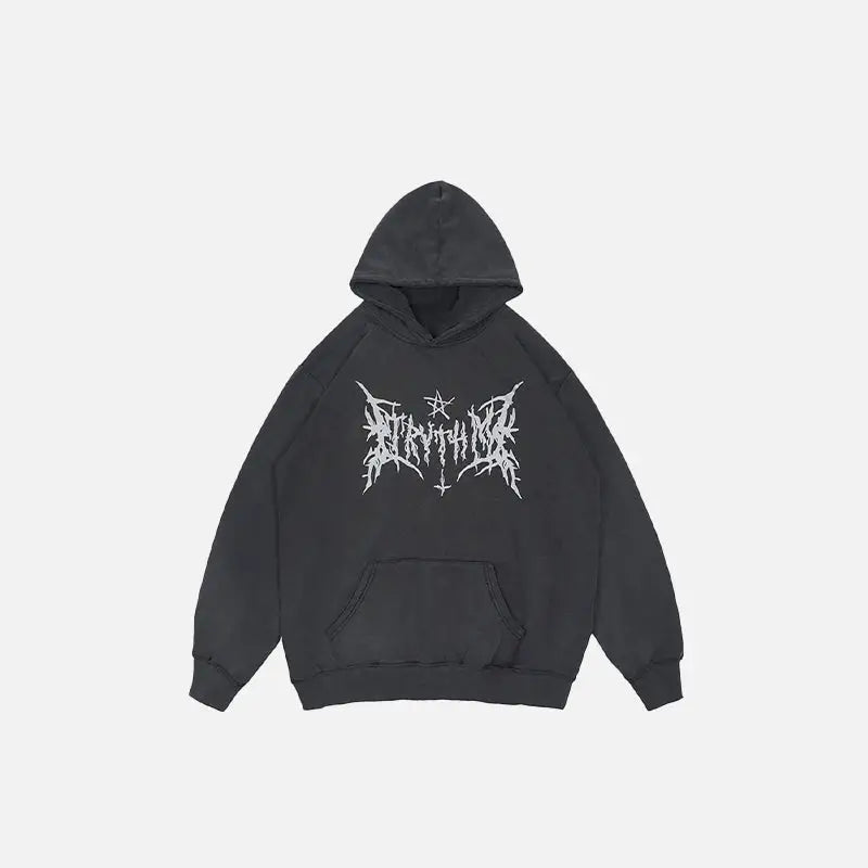 Truth Of Demon Y2K Hoodie - Embrace Grunge Aesthetic with a Touch of Coquette Style