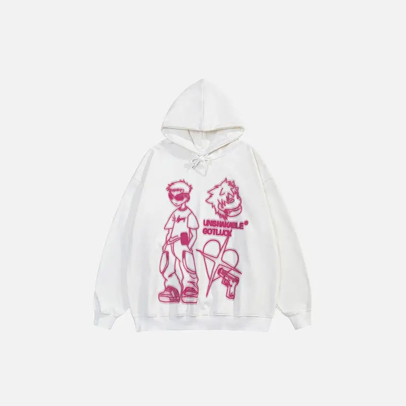 Unshakable Youth Y2K Hoodie: Embrace the Coquette Aesthetic with Comfy Style