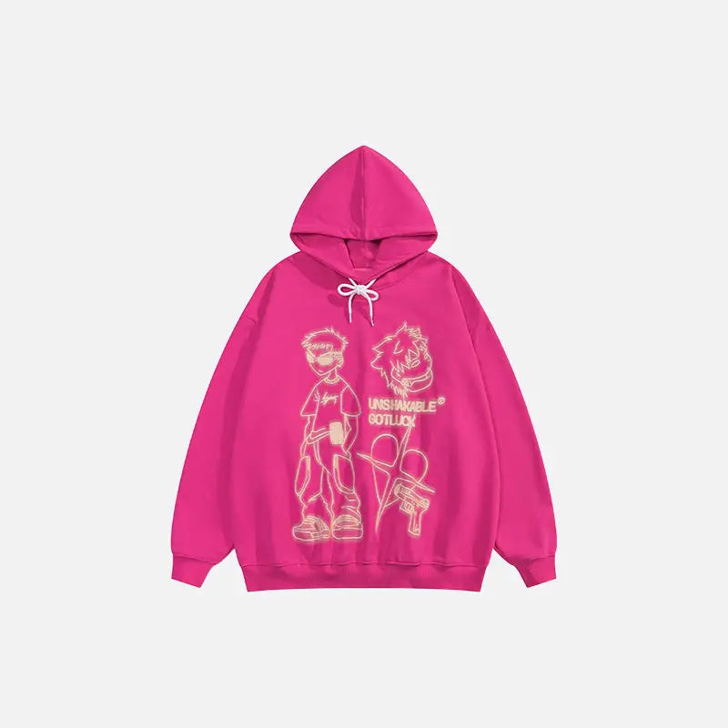 Unshakable Youth Y2K Hoodie: Embrace the Coquette Aesthetic with Comfy Style