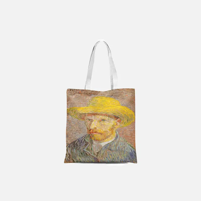 Van Gogh Inspired Y2K Retro Tote Bag - Aesthetic Art Fashion Statement