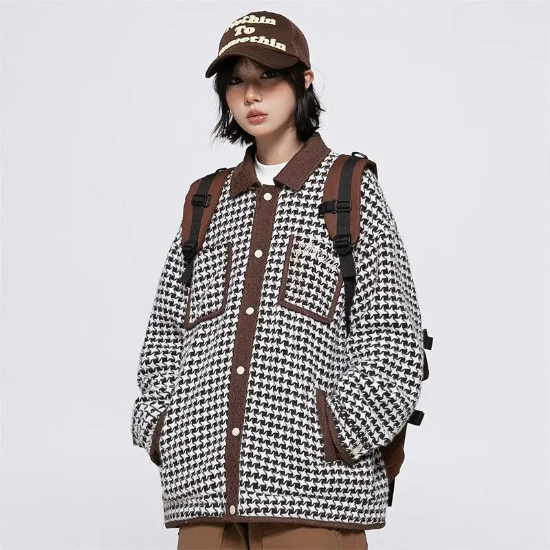 Vintage 90s Plaid Jacket - Y2K Aesthetic Grunge Style Outerwear for Trendy Looks