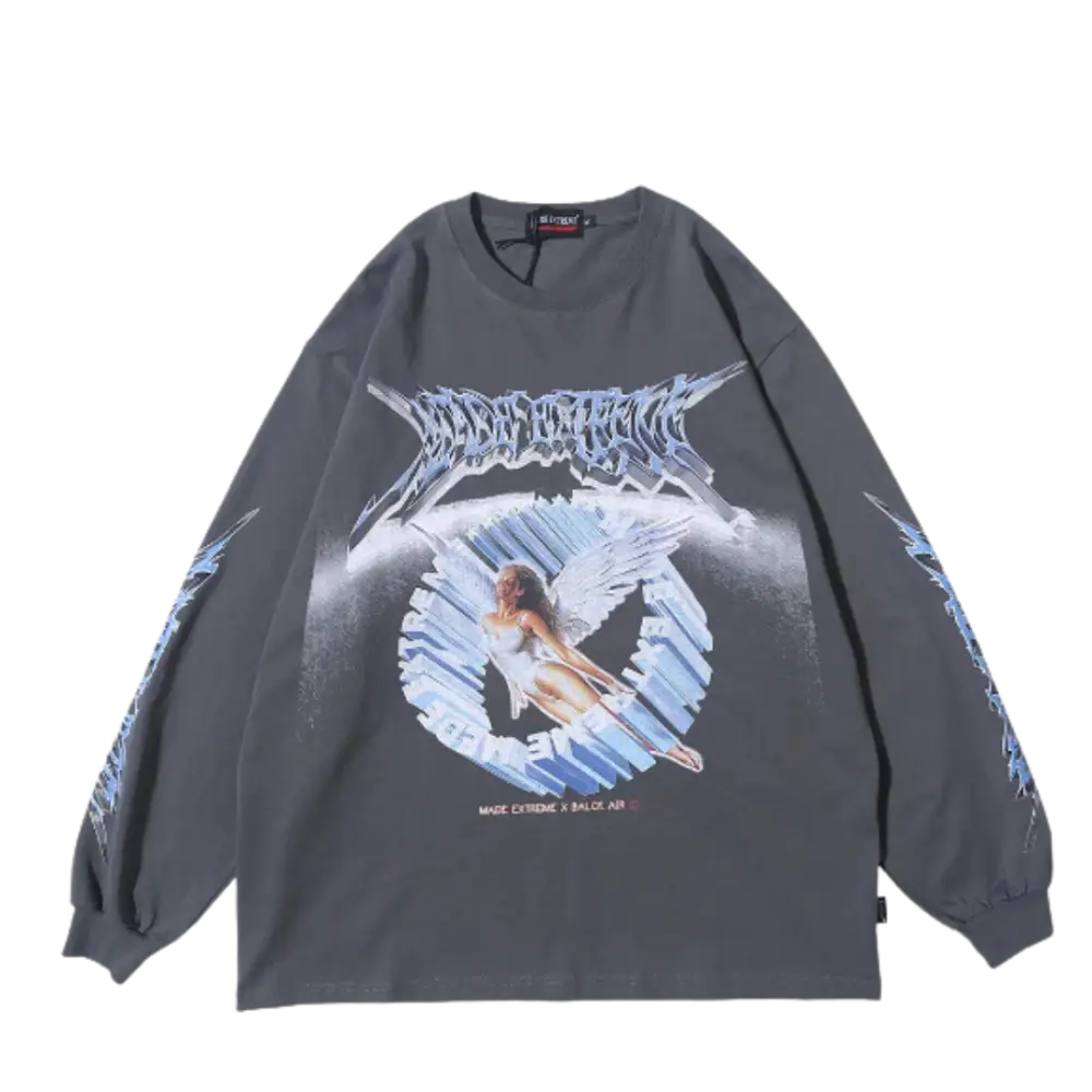 Vintage Angels Y2K Heavy 400gsm Sweater - Cozy Retro Aesthetic for Y2K Fashion Lovers