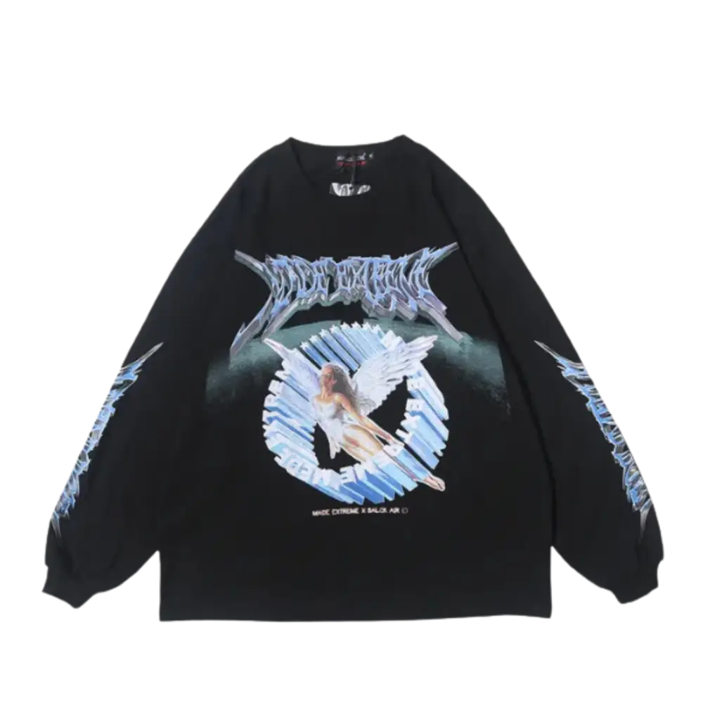 Vintage Angels Y2K Heavy 400gsm Sweater - Cozy Retro Aesthetic for Y2K Fashion Lovers