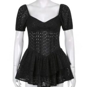 Vintage Y2K Aesthetic Mini Dresses for a Chic Coquette Style and Trendy Outfits