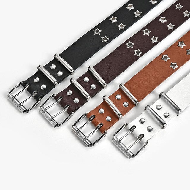 Vintage Y2K Leather Belts for Coquette and Grunge Aesthetic Outfits - Stylish Accessories