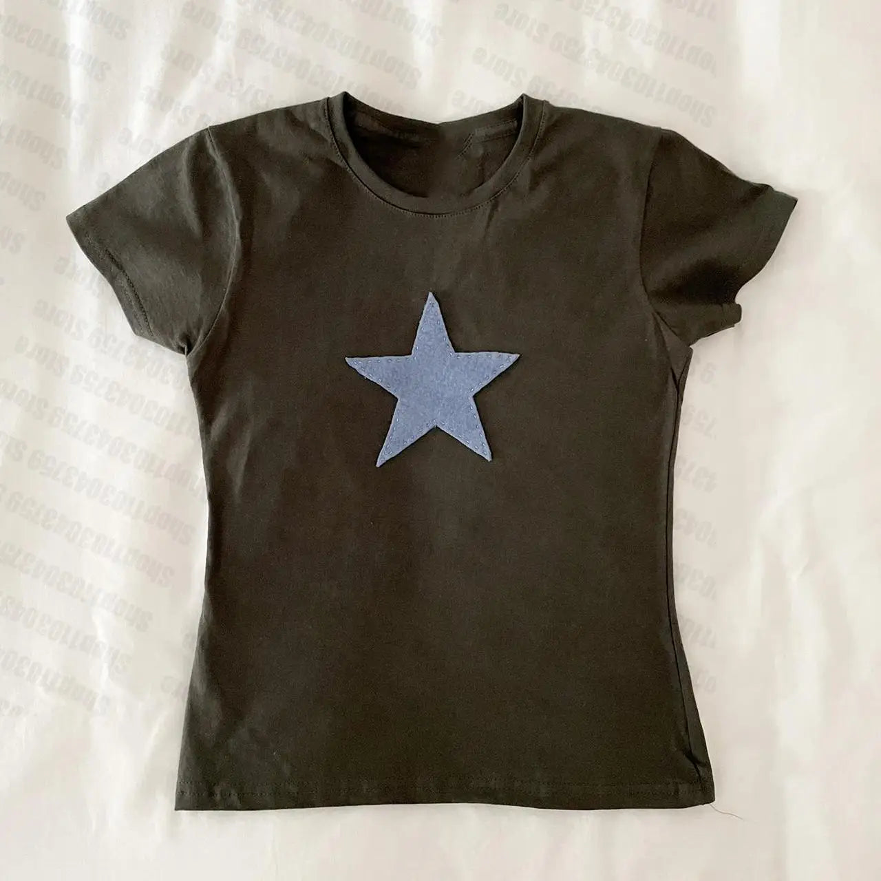 Vintage Y2K Star T-Shirt: Retro Aesthetic Tee for Trendy Outfits and Casual Style