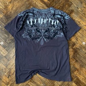 Women's Y2K Skull Graphic Tee - Edgy Grunge Aesthetic Top for Trendy Outfits