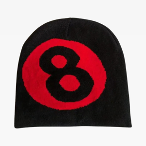 Y2K Aesthetic 8 Ball Beanie - Trendy Grunge Style Accessory for Cute Outfits