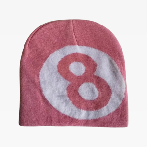 Y2K Aesthetic 8 Ball Beanie - Trendy Grunge Style Accessory for Cute Outfits