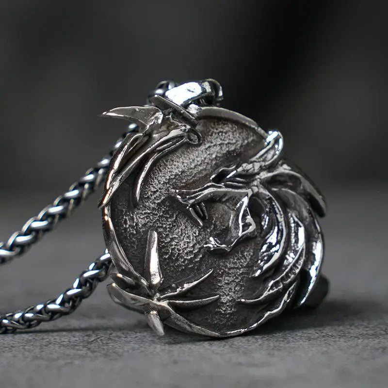 Y2K Aesthetic Ancient Wolf Necklace - Trendy Statement Jewelry for Unique Style