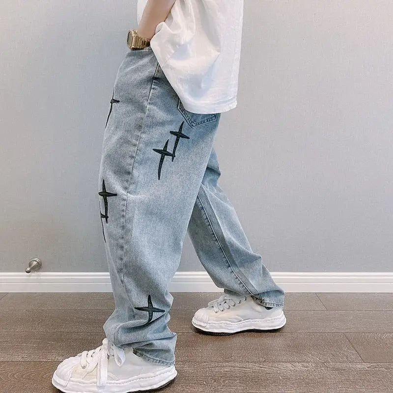 Y2K Aesthetic Baggy Jeans - Unisex Vintage Style for Trendy Outfits