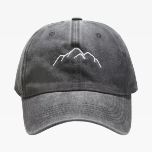 Y2K Aesthetic Baseball Cap - Trendy Mountain Design for Stylish Outfits