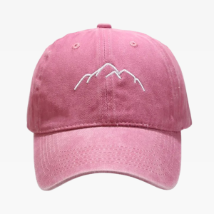 Y2K Aesthetic Baseball Cap - Trendy Mountain Design for Stylish Outfits