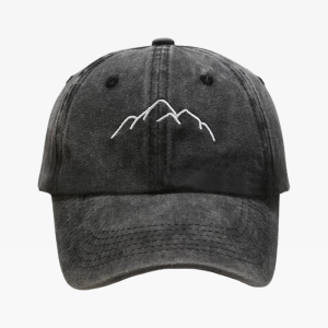 Y2K Aesthetic Baseball Cap - Trendy Mountain Design for Stylish Outfits