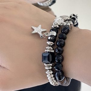 Y2K Aesthetic Beads Bracelets - Cute Coquette Style Jewelry for Trendy Outfits