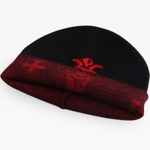 Y2K Aesthetic Beanie: Trendy Cross Design for Coquette and Grunge Style Lovers