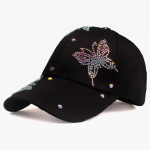 Y2K Aesthetic Butterfly Cap - Cute Coquette Style Hat for Trendy Outfits