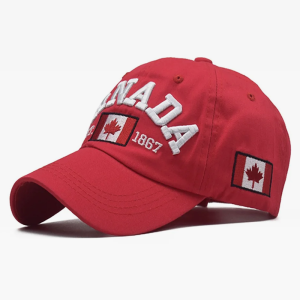 Y2K Aesthetic Canada Baseball Cap - Trendy Coquette Style for Fashion-Forward Looks