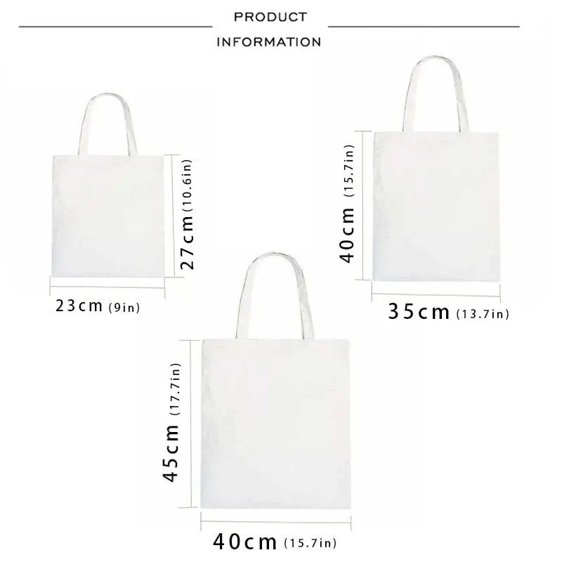 Y2K Aesthetic Canvas Painting Tote Bag - Trendy Art-Inspired Carryall for Creative Souls