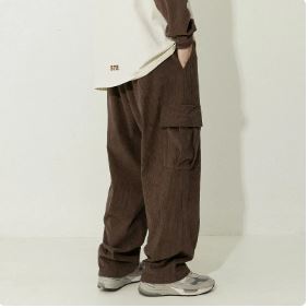 Y2K Aesthetic Corduroy Cargo Pants for Trendy Grunge and Coquette Outfits