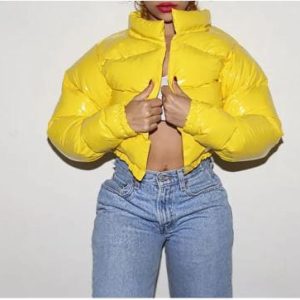 Y2K Aesthetic Cropped Puffer Jacket for Trendy Outfits and Cozy Layering