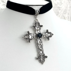 Y2K Aesthetic Cross Necklace - Trendy Coquette Style Jewelry for Vintage Fashion Lovers