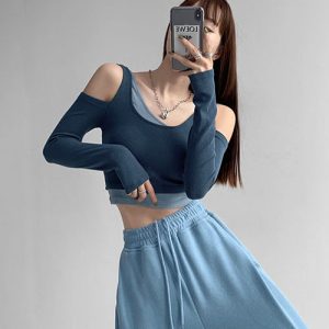 Y2K Aesthetic Cute Crop Top - Vintage 00s Style for Trendy Outfits and Aesthetic Looks